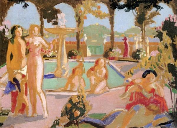 The Gardens Of Armida (study) by Maurice Denis