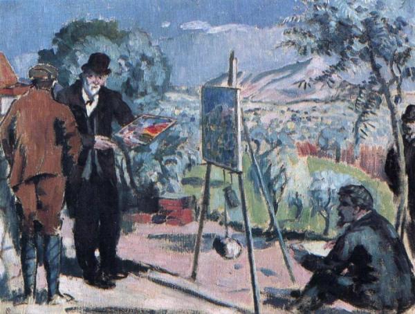 The Visit To Cezanne by Maurice Denis