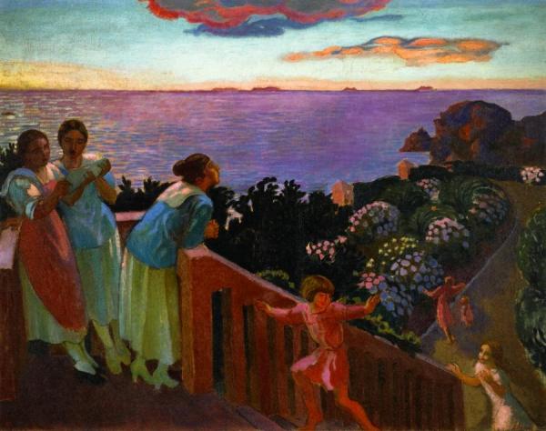 Twilight At Hortensias by Maurice Denis