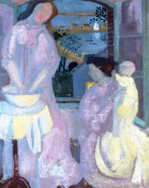 Two Figures At The Window by Maurice Denis
