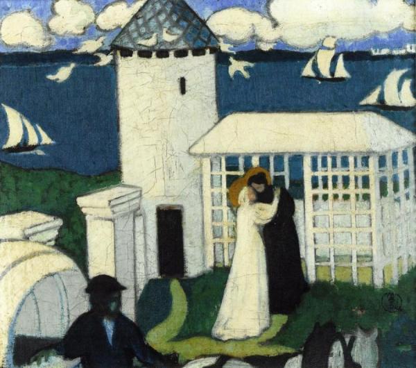Visitation In Blue by Maurice Denis