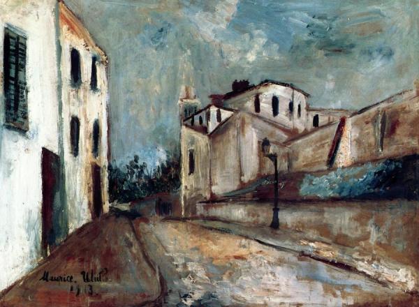 A Deserted Street by Maurice Utrillo Oil Painting Reproductions