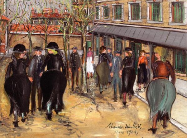A Nursing Home In Ivry by Maurice Utrillo Oil Painting Reproductions
