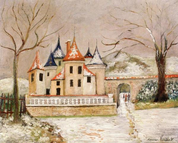 A Small Chateau In The Snow by Maurice Utrillo