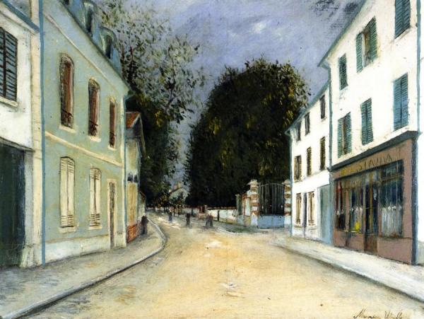A Street In Sannois by Maurice Utrillo