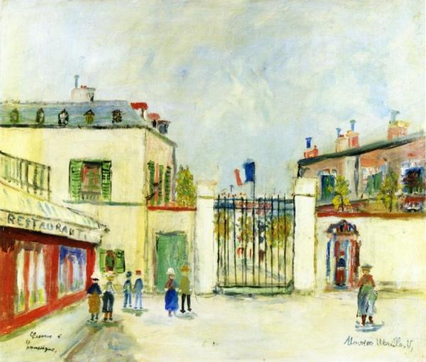 Barracks At Compiegne, Oise by Maurice Utrillo