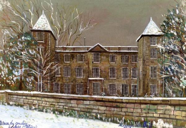 Chateau Du Jonchere In Anse (rhone) by Maurice Utrillo