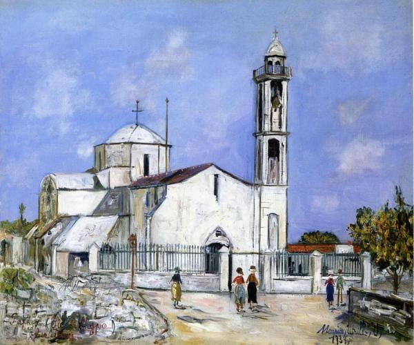Church At Paphos by Maurice Utrillo