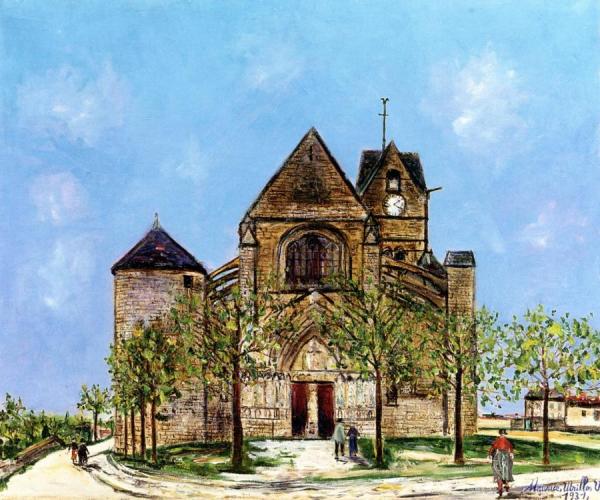 Church In Rampillon, Seine-et-marne by Maurice Utrillo