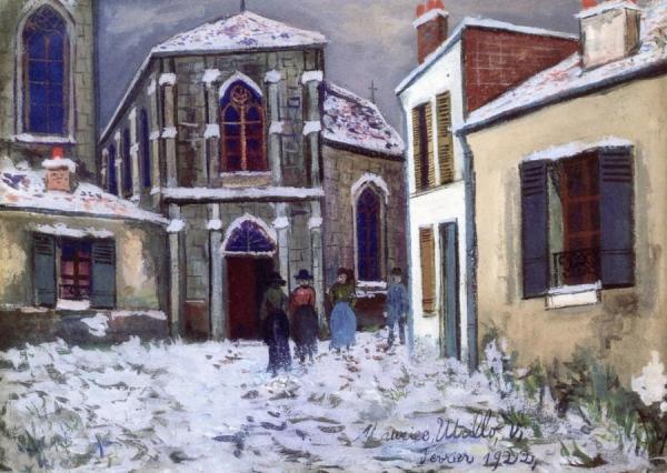 Church In The Snow by Maurice Utrillo
