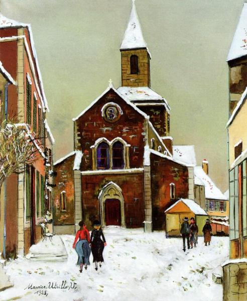 Church In The Snow by Maurice Utrillo