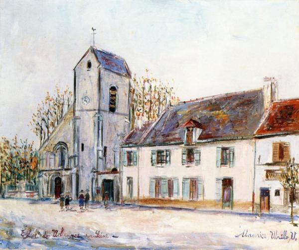 Church In Villennes-sur-seine by Maurice Utrillo