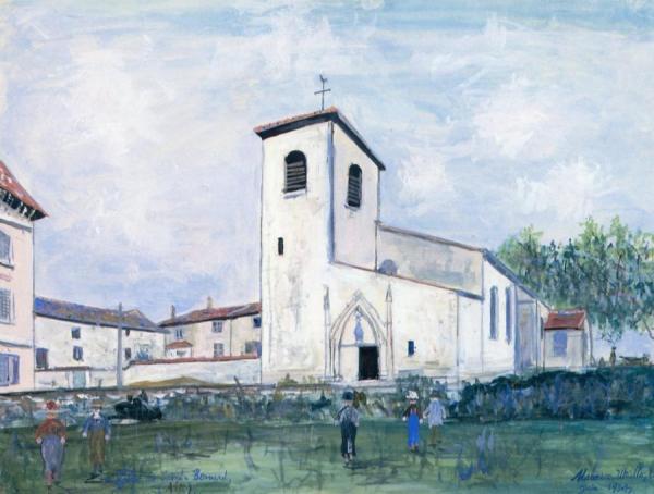 Church Of Saint-bernard by Maurice Utrillo