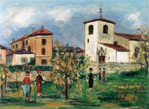 Church Of Saint-bernard by Maurice Utrillo