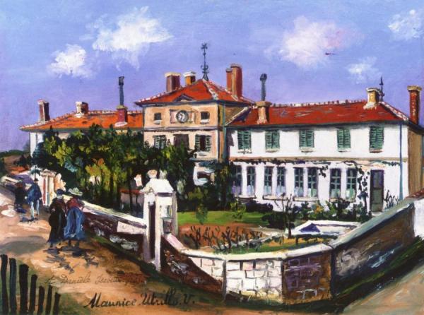 Maurice Utrillo City Hall And School In Pommiers (rhône)