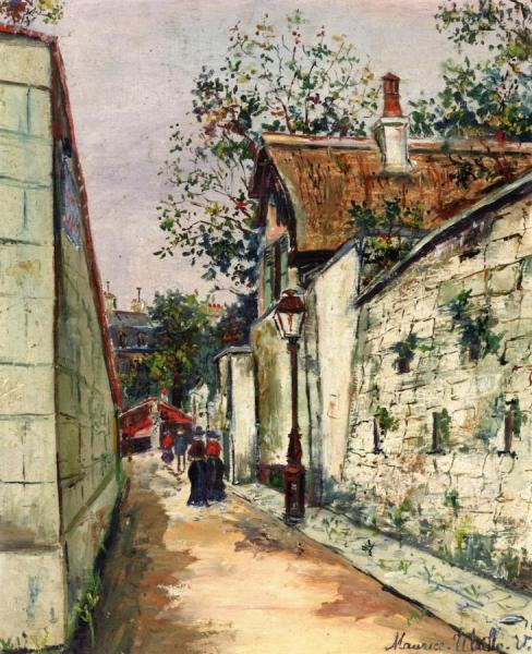 Cottage Of Henri Iv In Montmartre by Maurice Utrillo
