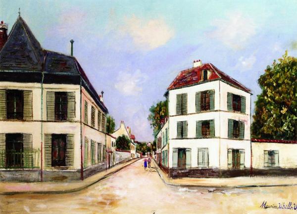 Crossroads At Sannois by Maurice Utrillo