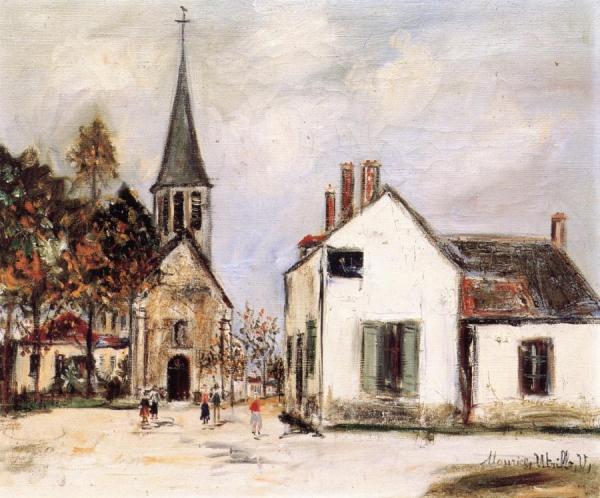 Eglise De Couchey by Maurice Utrillo