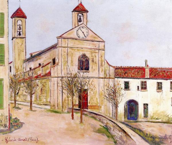 Eglise De Murato (corse) by Maurice Utrillo