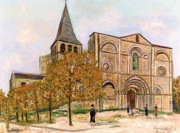 Eglise De Saint-amand-de-boise (charente) by Maurice Utrillo