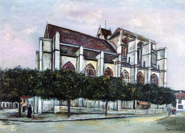 Eglise De Saint-sulpice De Favieres by Maurice Utrillo
