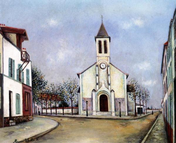 Église De Villetaneuse (seine-saint-denis) by Maurice Utrillo
