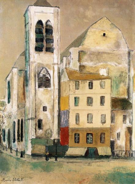 Eglise Du St. Nicolas Du Chardonnet by Maurice Utrillo