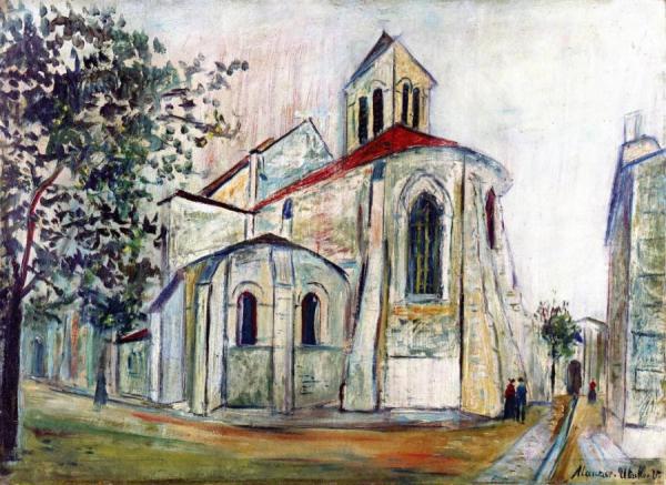 Eglise Saint-pierre In Montmartre by Maurice Utrillo