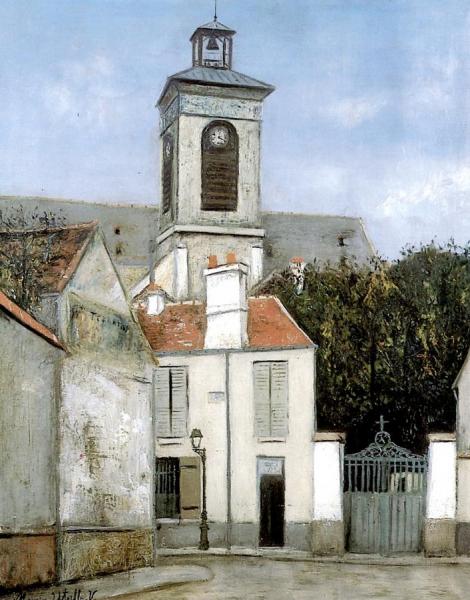 Eglise Sainte Marguerite In Paris by Maurice Utrillo