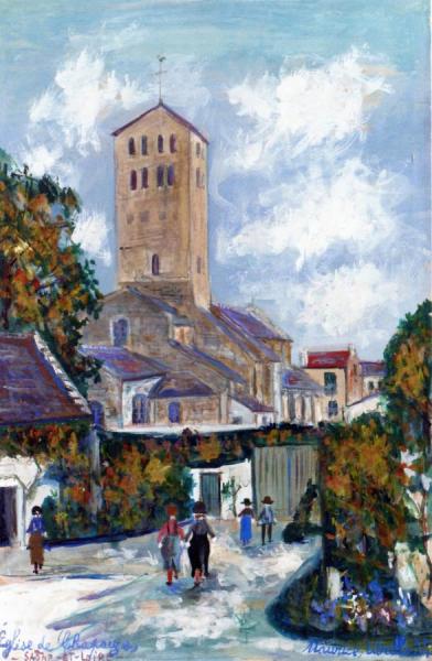 Elise De Chapaizes - Saone-et-loire by Maurice Utrillo