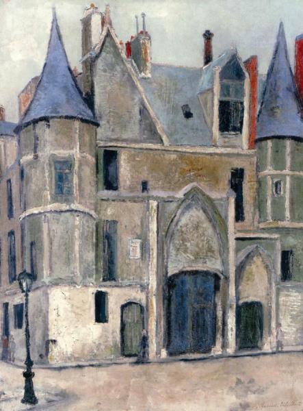 Hôtel De Sens à Paris by Maurice Utrillo