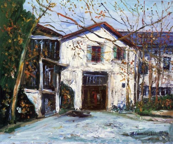 House In A Garden In Montmartre by Maurice Utrillo