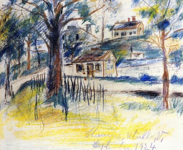 Houses In The Woods by Maurice Utrillo