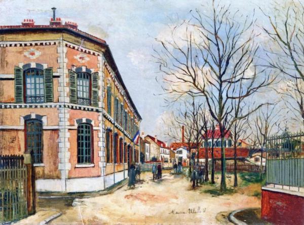 L'école Carnot à Argenteuil by Maurice Utrillo Oil Painting Reproductions