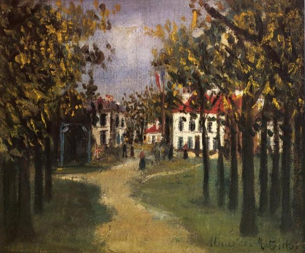 La Butte Pinson A Montmagny by Maurice Utrillo