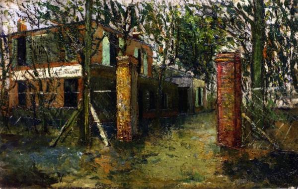La Guinguette à Montmagny by Maurice Utrillo Oil Painting Reproductions