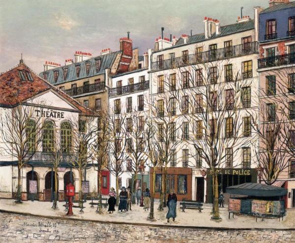 La Place Dancourt by Maurice Utrillo