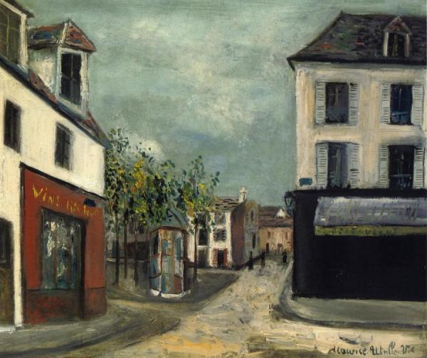 La Place Du Tertre by Maurice Utrillo