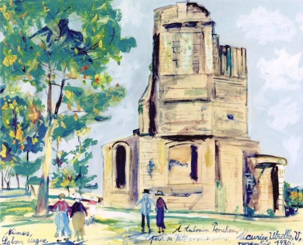 La Tour Magne, Nîmes by Maurice Utrillo