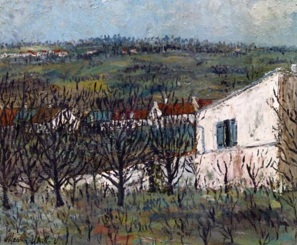 Landscape At Montmagny by Maurice Utrillo