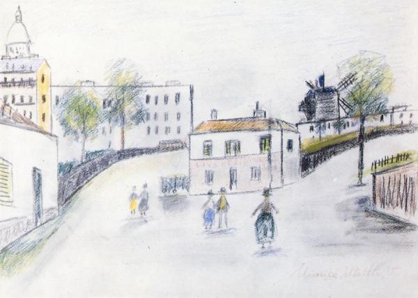 Landscape In Montmartre by Maurice Utrillo
