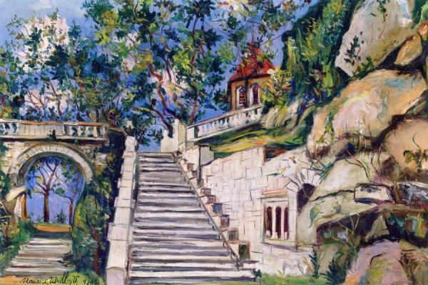 Le Faqouet, Chapelle Sainte Barbe by Maurice Utrillo