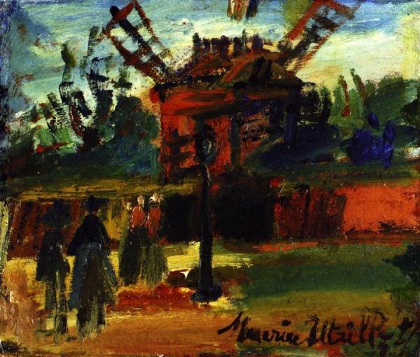 Le Moulin De La Galette by Maurice Utrillo Oil Painting Reproductions