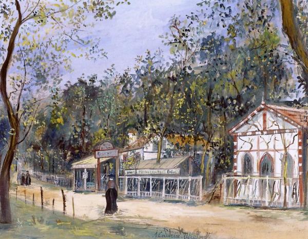 Le Restaurant Lambert by Maurice Utrillo