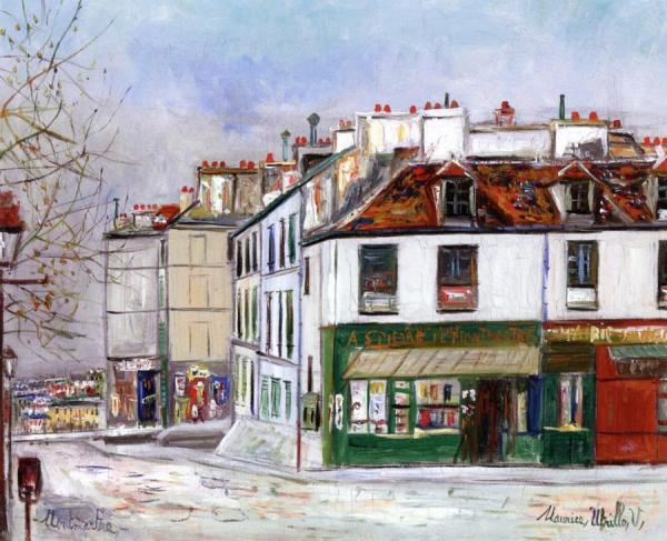 Montmartre by Maurice Utrillo Oil Painting Reproductions