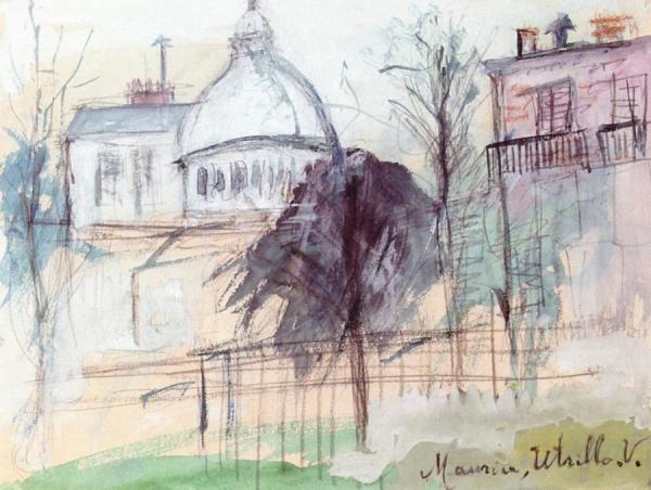 Montmartre by Maurice Utrillo Oil Painting Reproductions