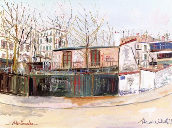 Montmartre by Maurice Utrillo Oil Painting Reproductions