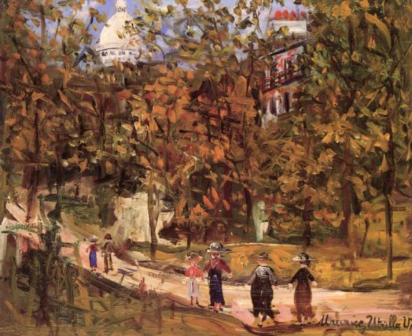 Montmartre And The Sacre Coeur by Maurice Utrillo