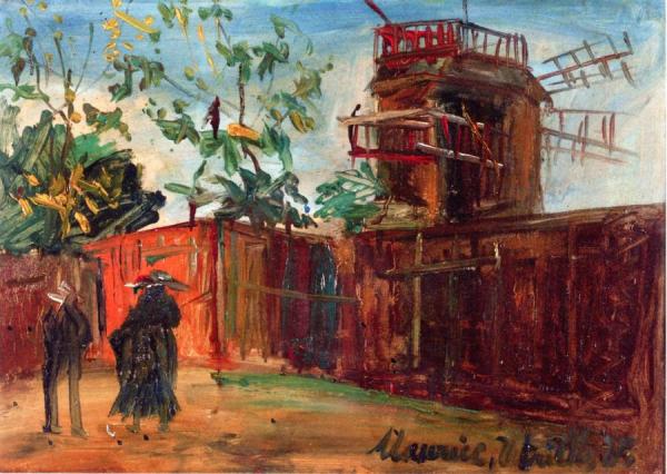 Moulin De La Galette by Maurice Utrillo Oil Painting Reproductions