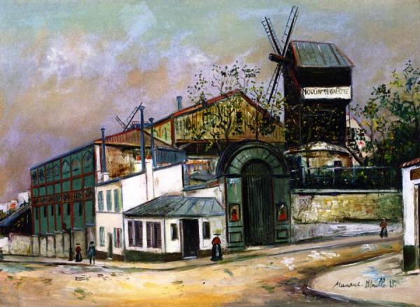 Moulin De La Galette, Montmartre by Maurice Utrillo